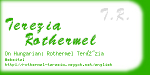 terezia rothermel business card